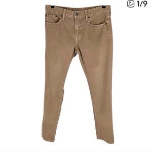 American Eagle Jeans Mens Size 32x30 Khaki Cotton Denim Broken-In Skinny Fit